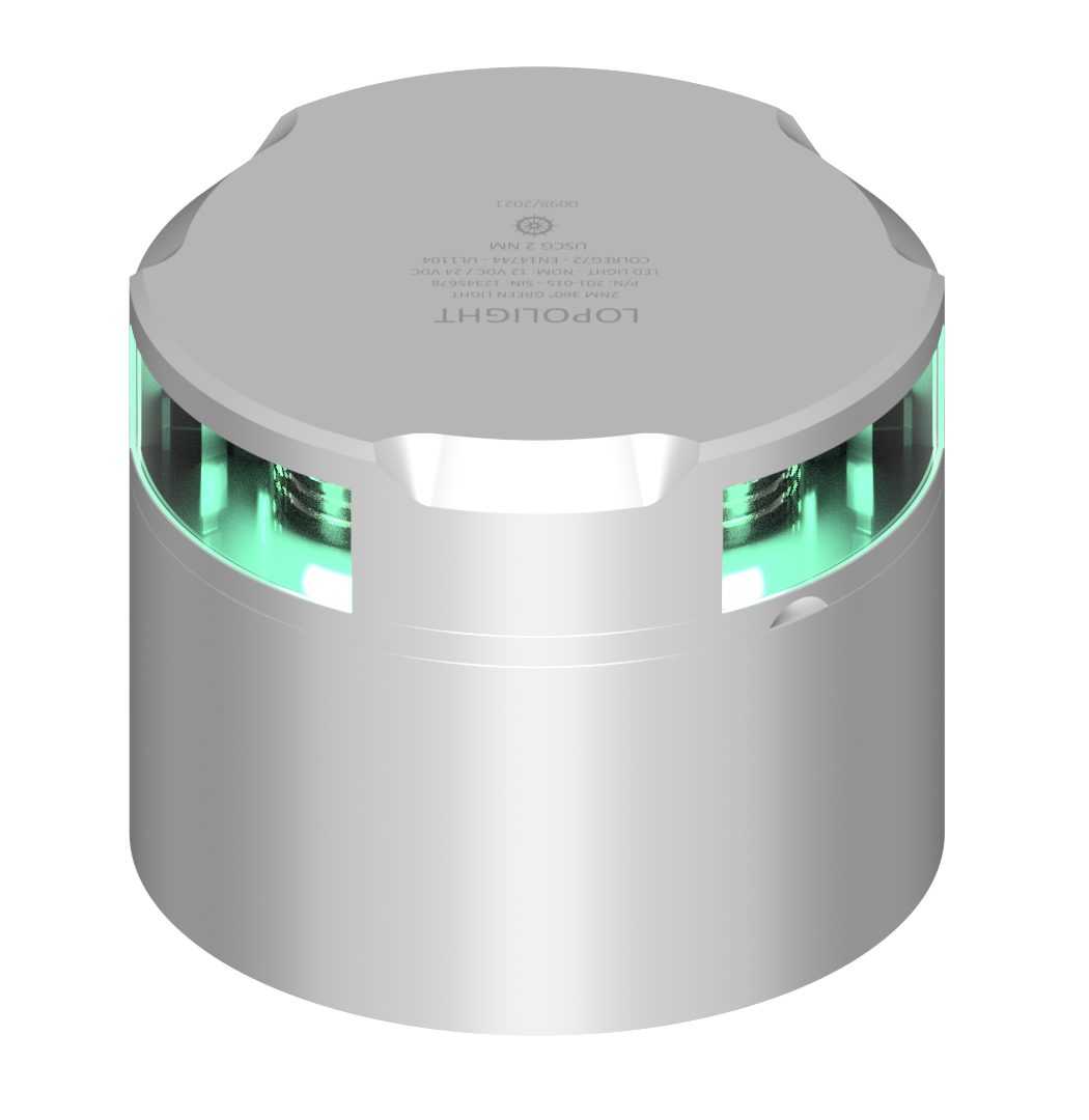 2nm 360° Green,silver w/Conn & Alu-baseCSCD 2nm 360° Green,silver w/Conn & Alu-baseCSCD